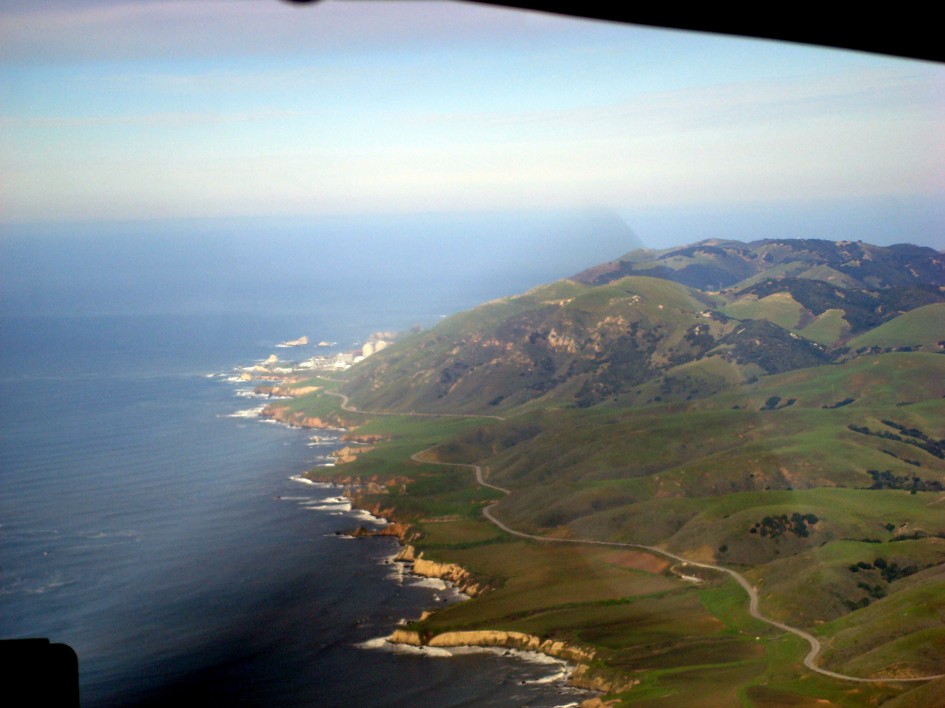 Gordon's plane off the right wing at Pismo