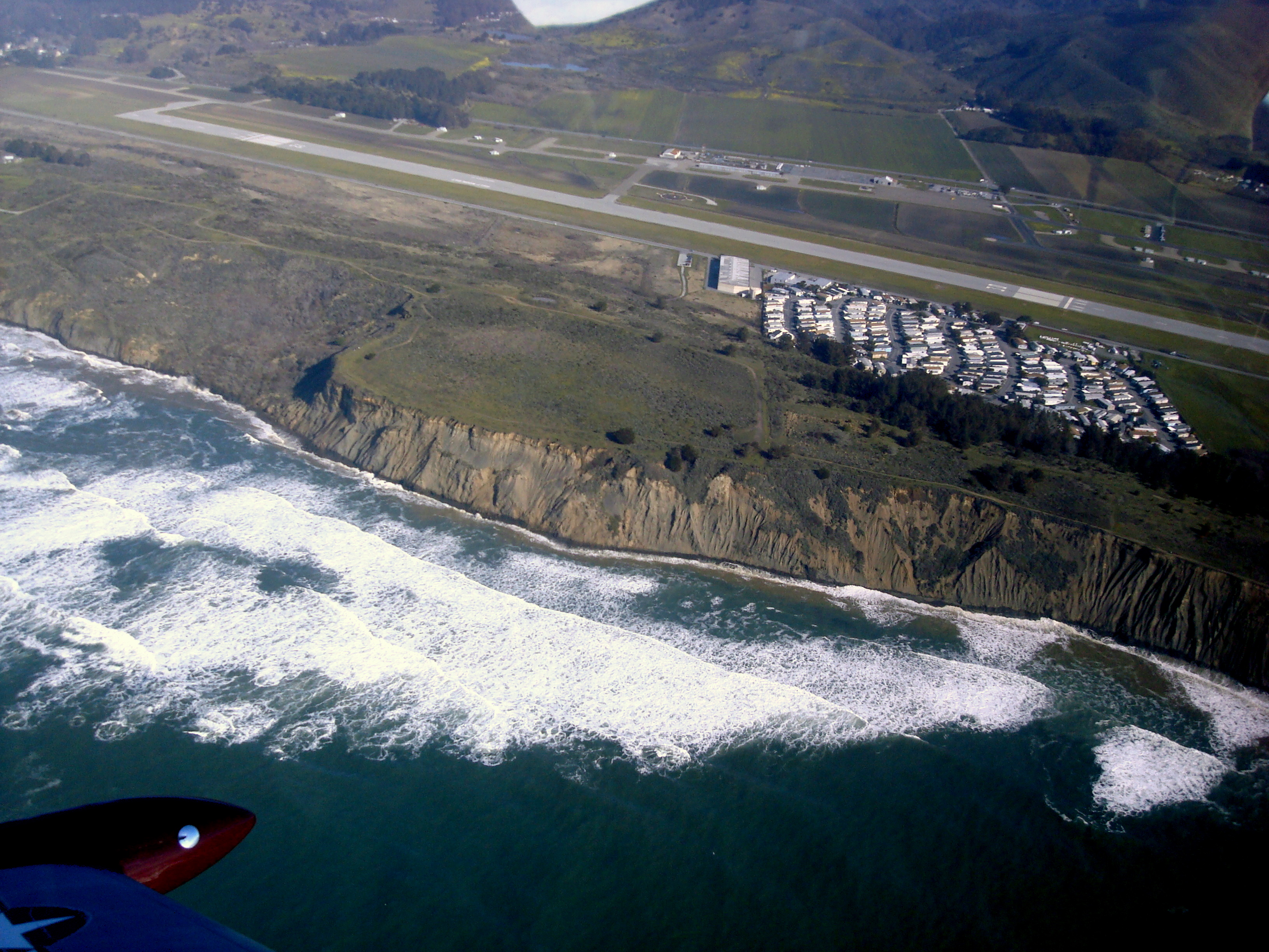 Entering Half Moon Bay Airport Traffic