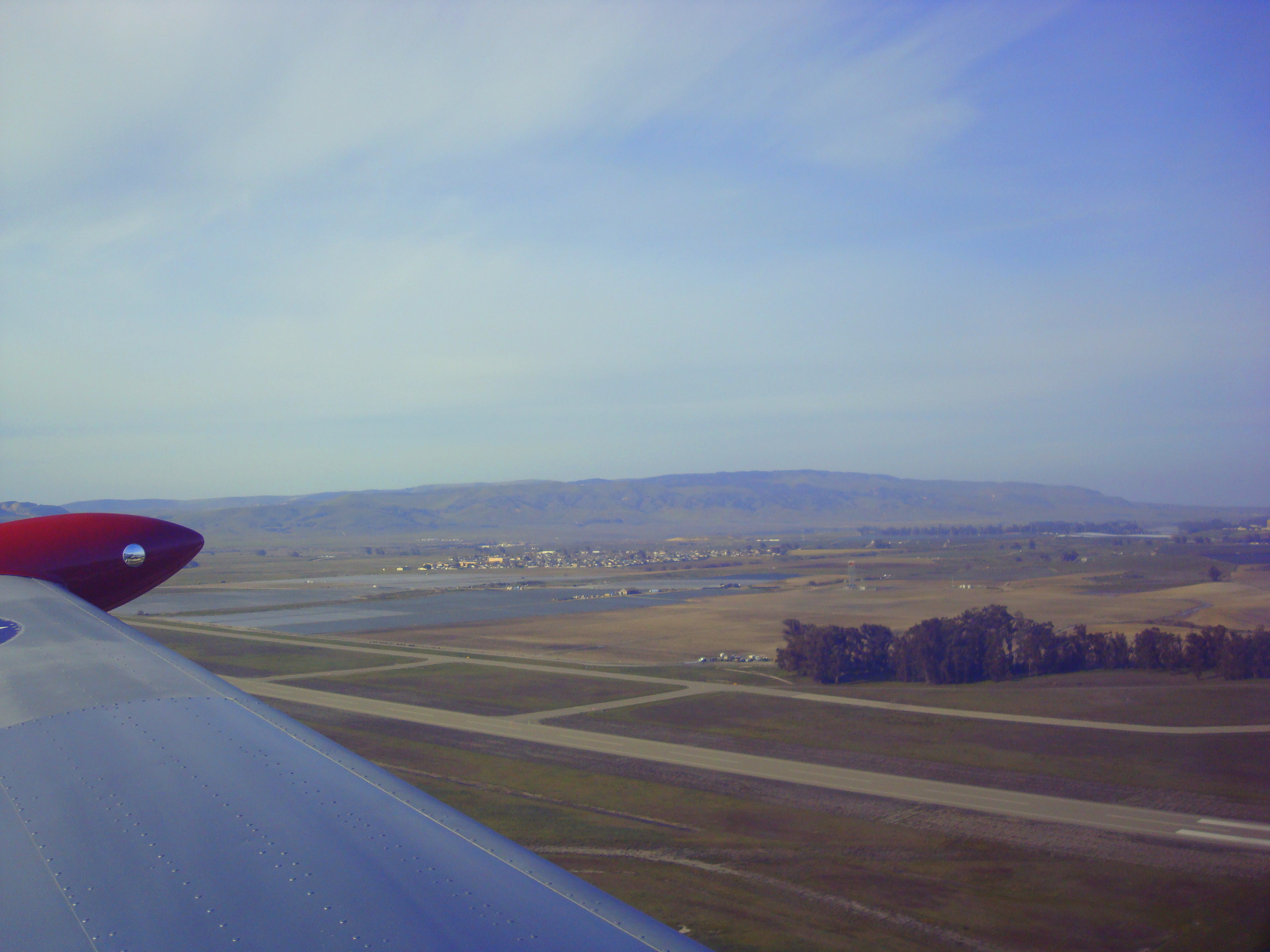 looking left just after takeoff