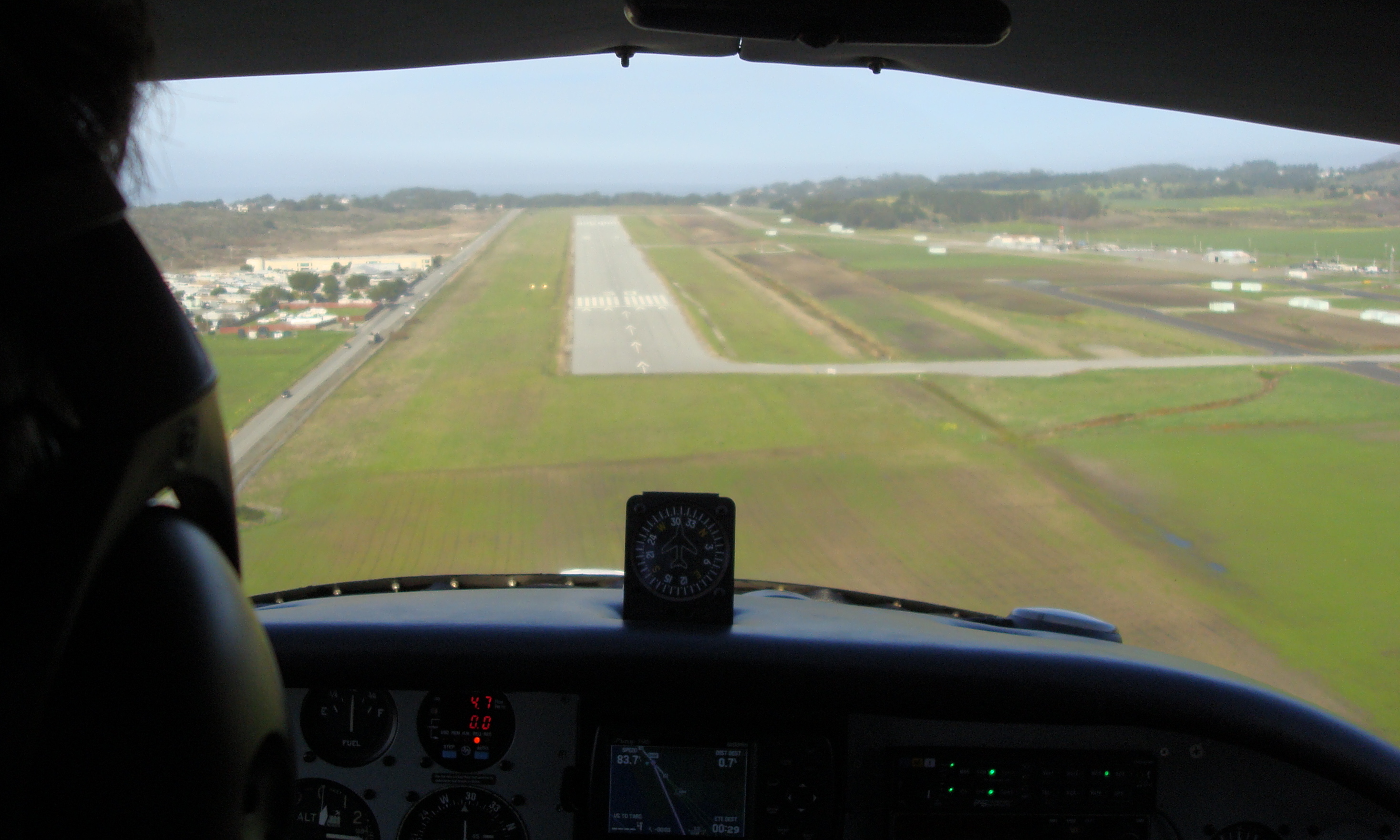 lining up for final approach