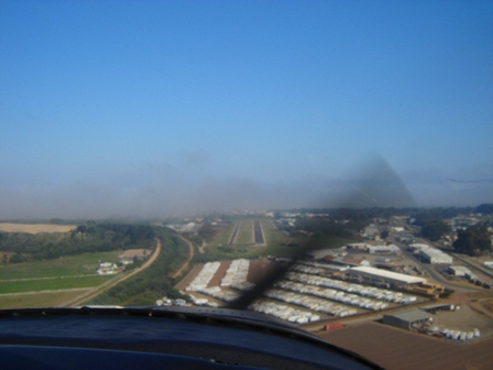 final approach into Oceano