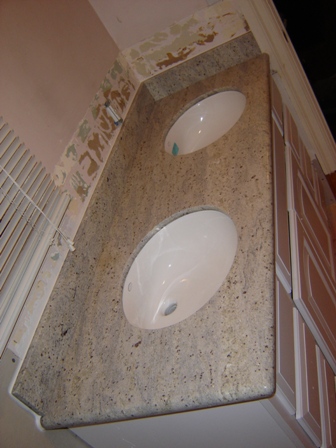 Granite vanity counter top